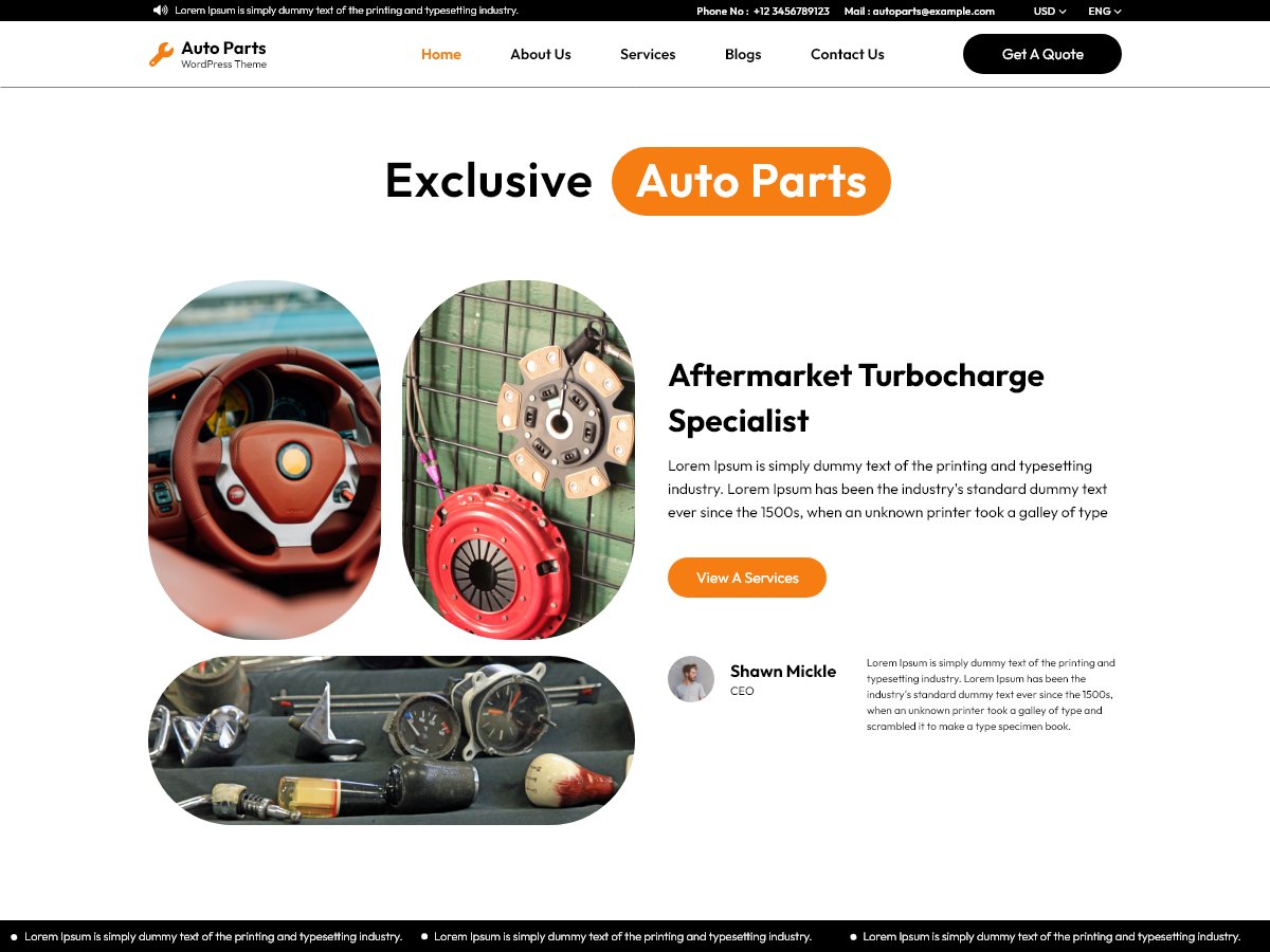 Apex Auto Preview Wordpress Theme - Rating, Reviews, Preview, Demo & Download