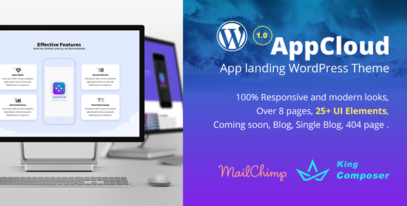 AppCloud WordPress Preview Wordpress Theme - Rating, Reviews, Preview, Demo & Download