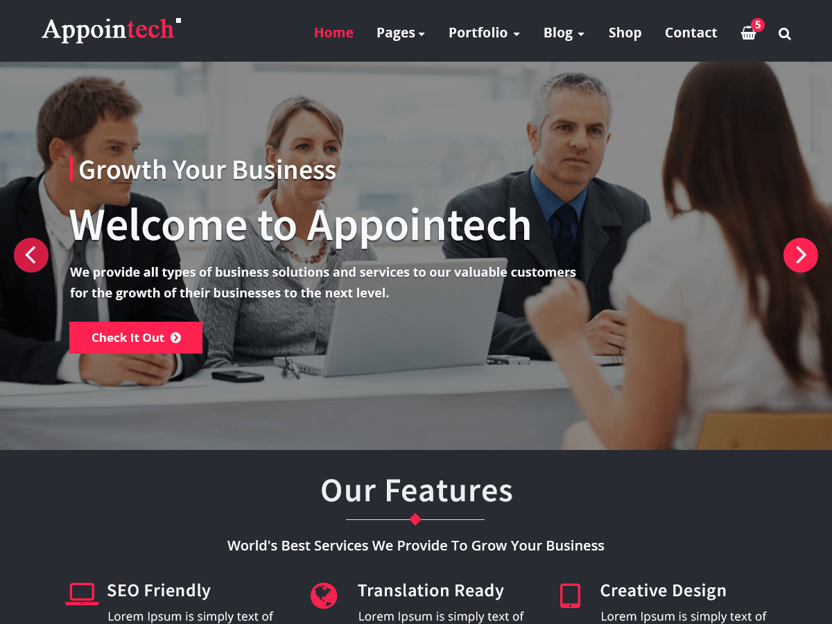 Appointech Preview Wordpress Theme - Rating, Reviews, Preview, Demo & Download