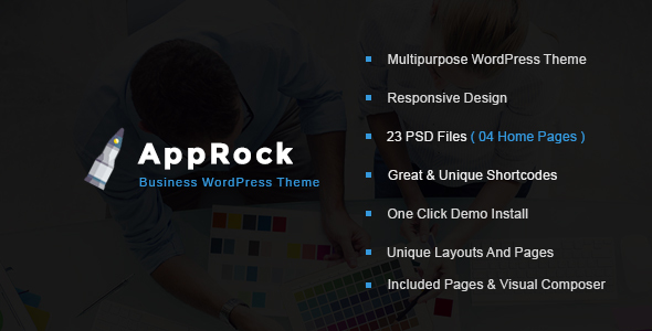 AppRock Preview Wordpress Theme - Rating, Reviews, Preview, Demo & Download
