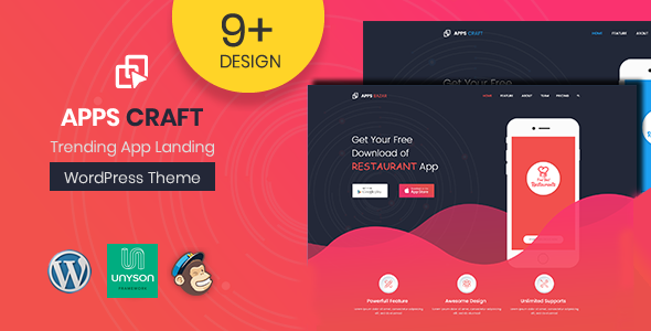 Apps Craft Preview Wordpress Theme - Rating, Reviews, Preview, Demo & Download