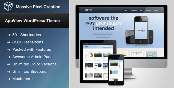 AppView Professional Preview Wordpress Theme - Rating, Reviews, Preview, Demo & Download