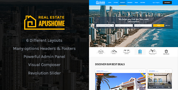 ApusHome Preview Wordpress Theme - Rating, Reviews, Preview, Demo & Download
