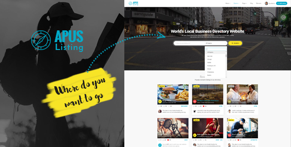 Apuslisting Preview Wordpress Theme - Rating, Reviews, Preview, Demo & Download