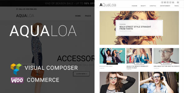 Aqualoa Preview Wordpress Theme - Rating, Reviews, Preview, Demo & Download