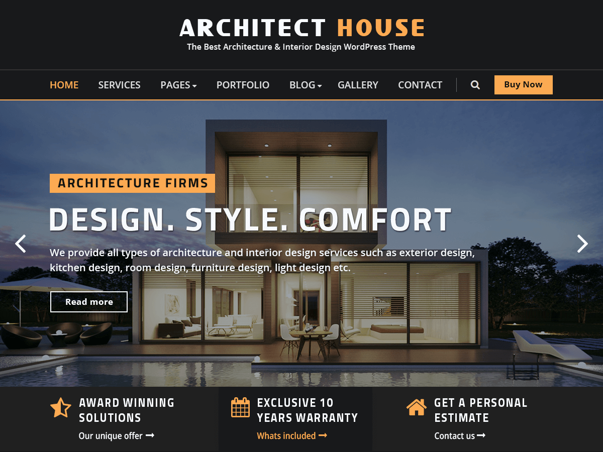 Architect House Preview Wordpress Theme - Rating, Reviews, Preview, Demo & Download