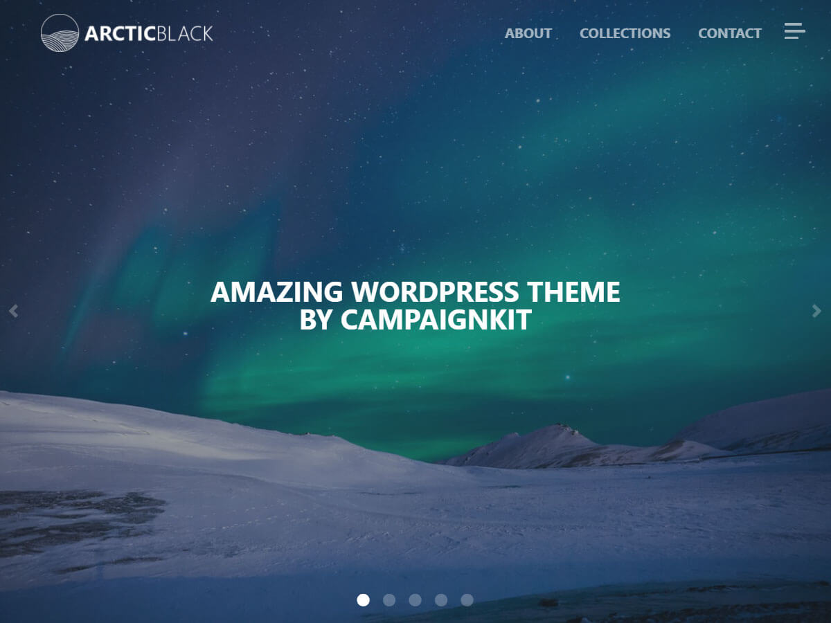 Arctic Black Preview Wordpress Theme - Rating, Reviews, Preview, Demo & Download