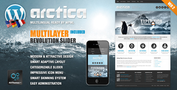 Arctica Adaptive Preview Wordpress Theme - Rating, Reviews, Preview, Demo & Download