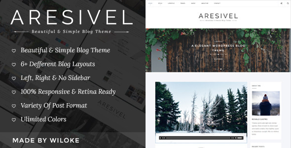 Aresivel Preview Wordpress Theme - Rating, Reviews, Preview, Demo & Download