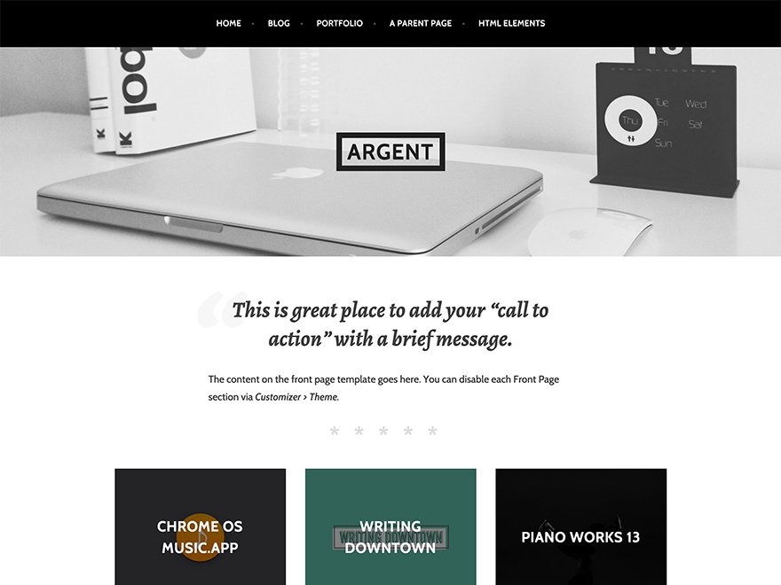 Argent Preview Wordpress Theme - Rating, Reviews, Preview, Demo & Download