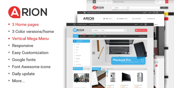 Arion Preview Wordpress Theme - Rating, Reviews, Preview, Demo & Download