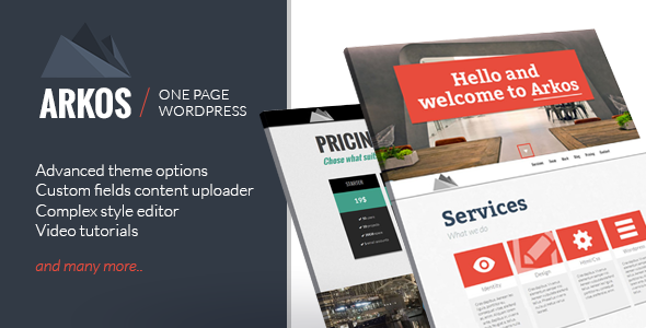 ARKOS Preview Wordpress Theme - Rating, Reviews, Preview, Demo & Download