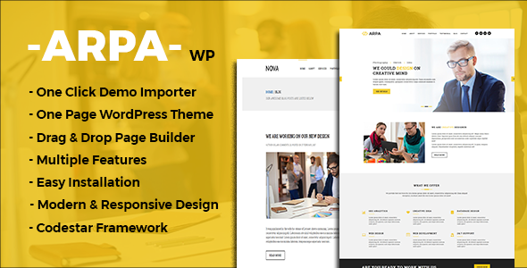 Arpa Preview Wordpress Theme - Rating, Reviews, Preview, Demo & Download