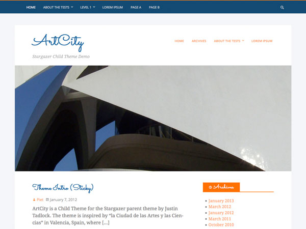 ArtCity Preview Wordpress Theme - Rating, Reviews, Preview, Demo & Download