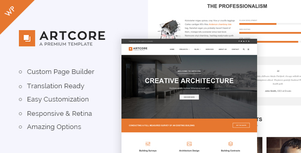 Artcore Preview Wordpress Theme - Rating, Reviews, Preview, Demo & Download