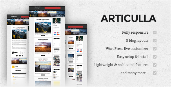 Articulla Preview Wordpress Theme - Rating, Reviews, Preview, Demo & Download