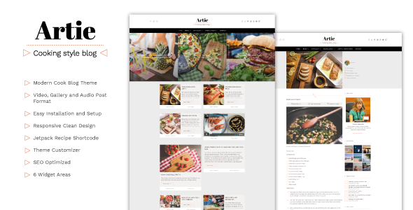 Artie Preview Wordpress Theme - Rating, Reviews, Preview, Demo & Download