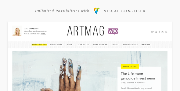 Artmag Magazine Preview Wordpress Theme - Rating, Reviews, Preview, Demo & Download
