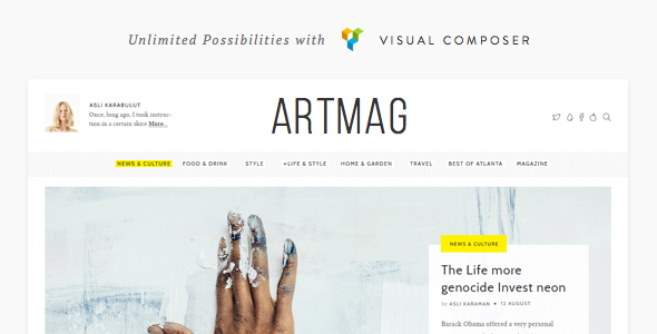 Artmag Preview Wordpress Theme - Rating, Reviews, Preview, Demo & Download