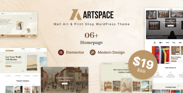 ArtSpace Preview Wordpress Theme - Rating, Reviews, Preview, Demo & Download