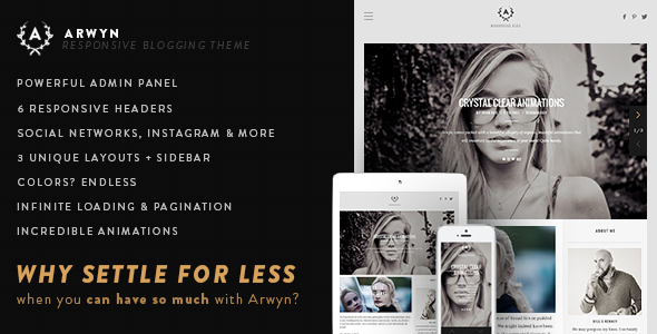 Arwyn Preview Wordpress Theme - Rating, Reviews, Preview, Demo & Download