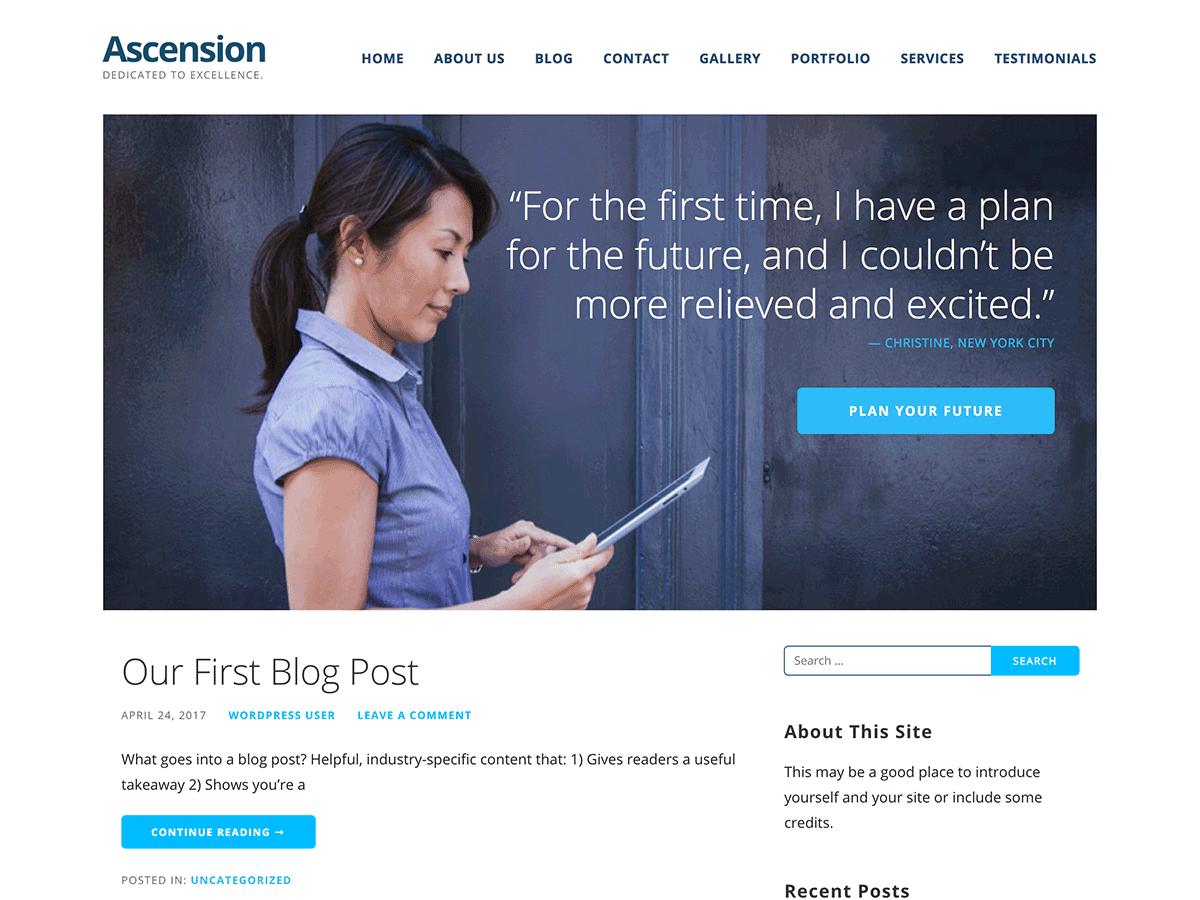 Ascension Preview Wordpress Theme - Rating, Reviews, Preview, Demo & Download