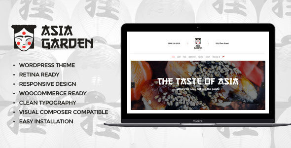 Asia Garden Preview Wordpress Theme - Rating, Reviews, Preview, Demo & Download