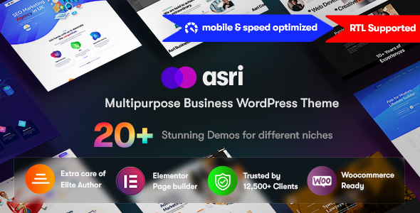 Asri Preview Wordpress Theme - Rating, Reviews, Preview, Demo & Download