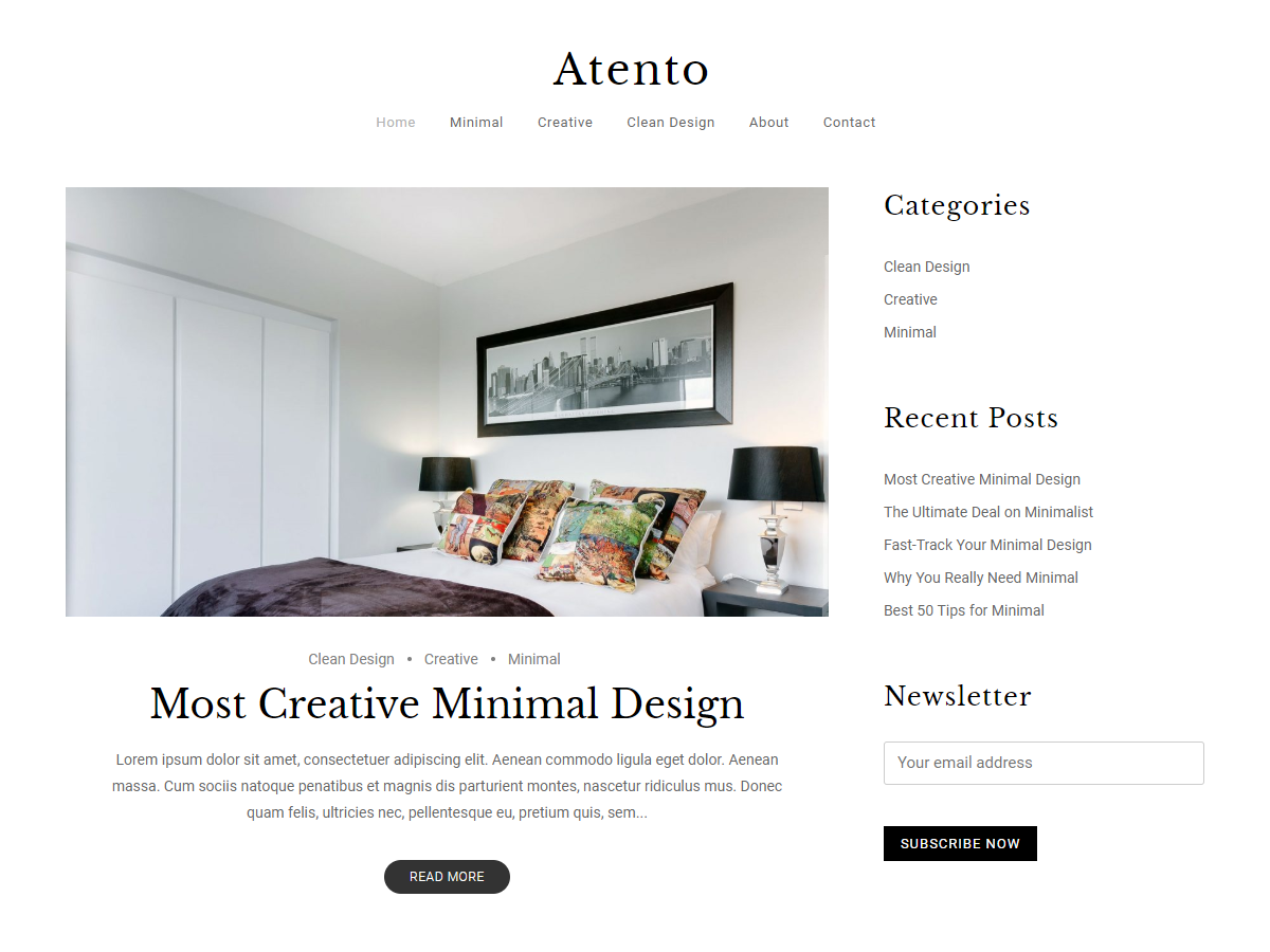 Atento Preview Wordpress Theme - Rating, Reviews, Preview, Demo & Download