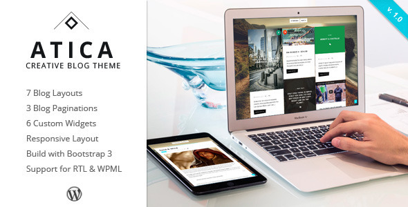 Atica Preview Wordpress Theme - Rating, Reviews, Preview, Demo & Download