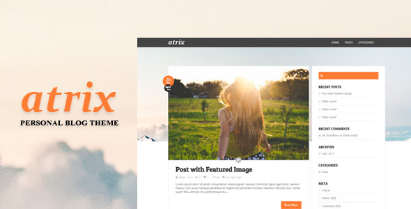 Atrix Preview Wordpress Theme - Rating, Reviews, Preview, Demo & Download