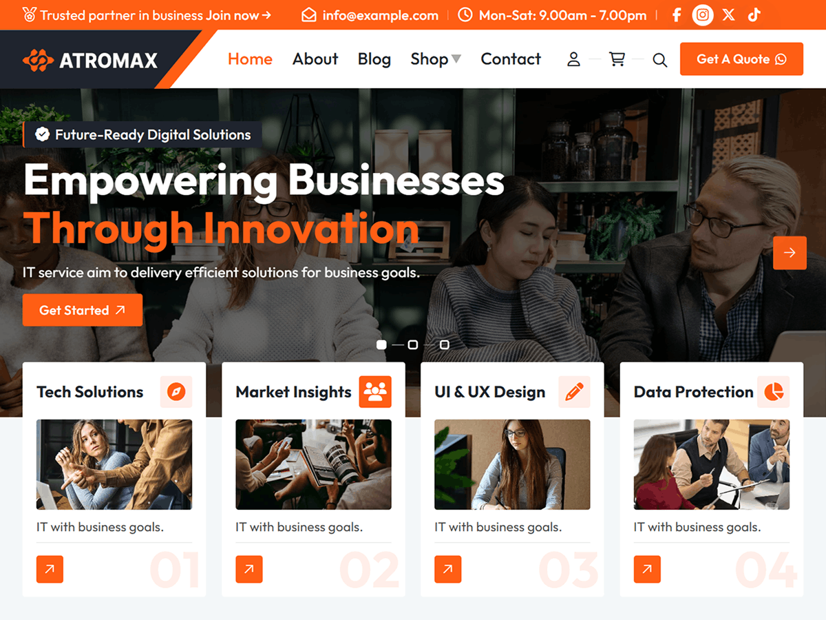 Atromax Preview Wordpress Theme - Rating, Reviews, Preview, Demo & Download