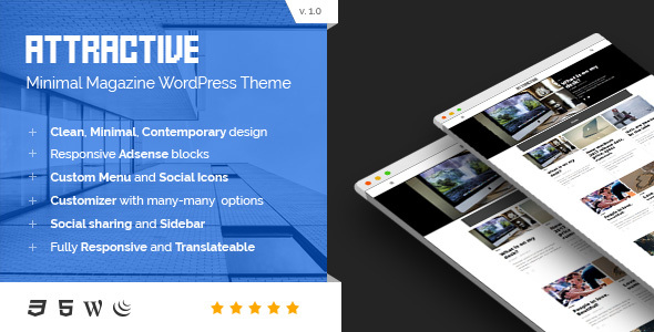 Attractive Preview Wordpress Theme - Rating, Reviews, Preview, Demo & Download