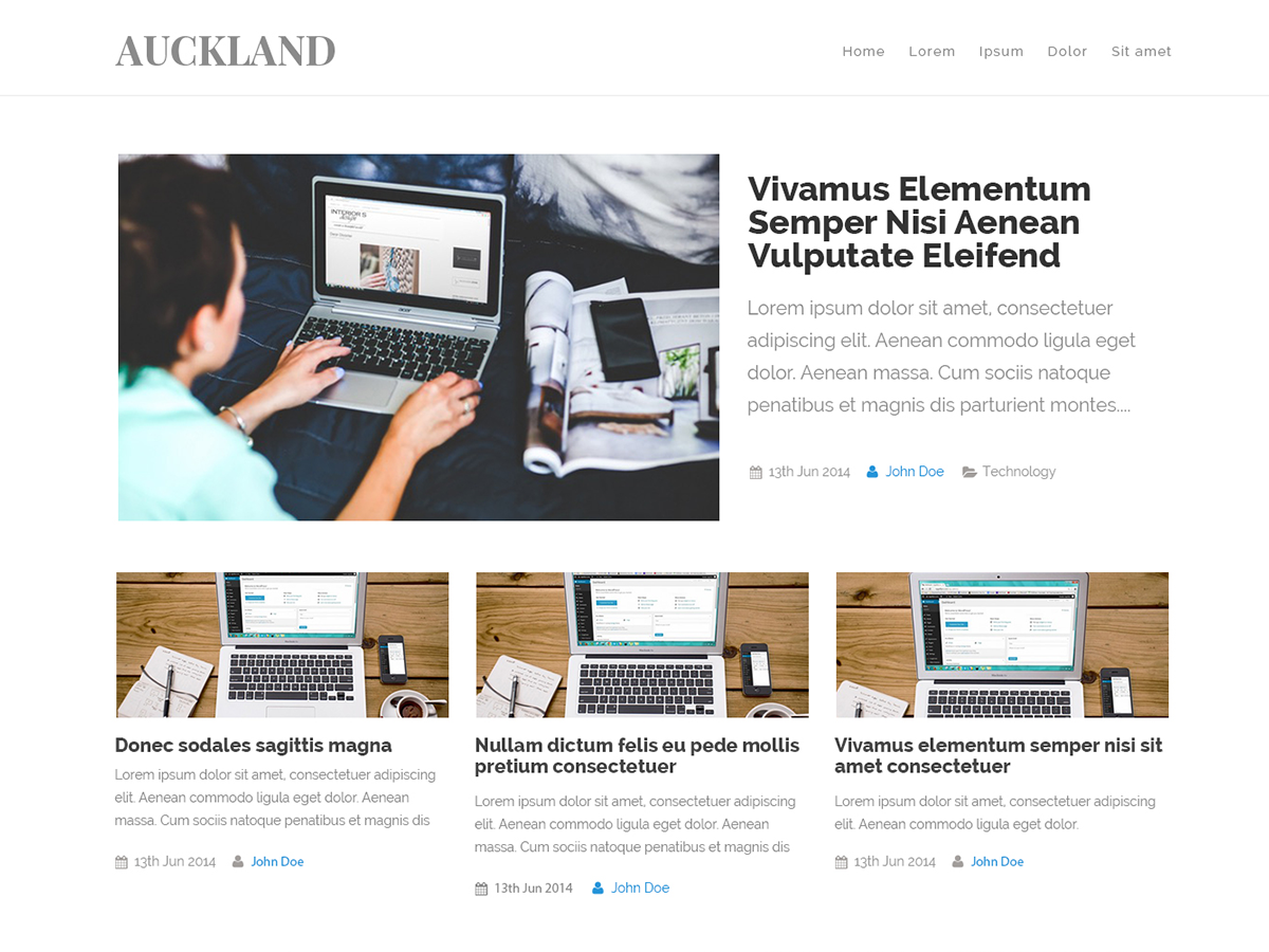 Auckland Preview Wordpress Theme - Rating, Reviews, Preview, Demo & Download