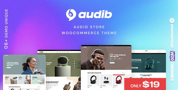 Audib Preview Wordpress Theme - Rating, Reviews, Preview, Demo & Download