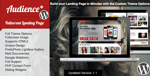 Audience Wordpress Preview Wordpress Theme - Rating, Reviews, Preview, Demo & Download