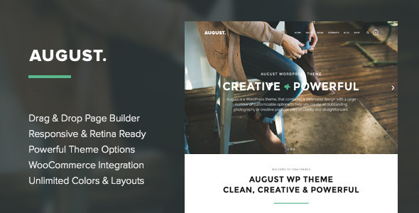 August Preview Wordpress Theme - Rating, Reviews, Preview, Demo & Download