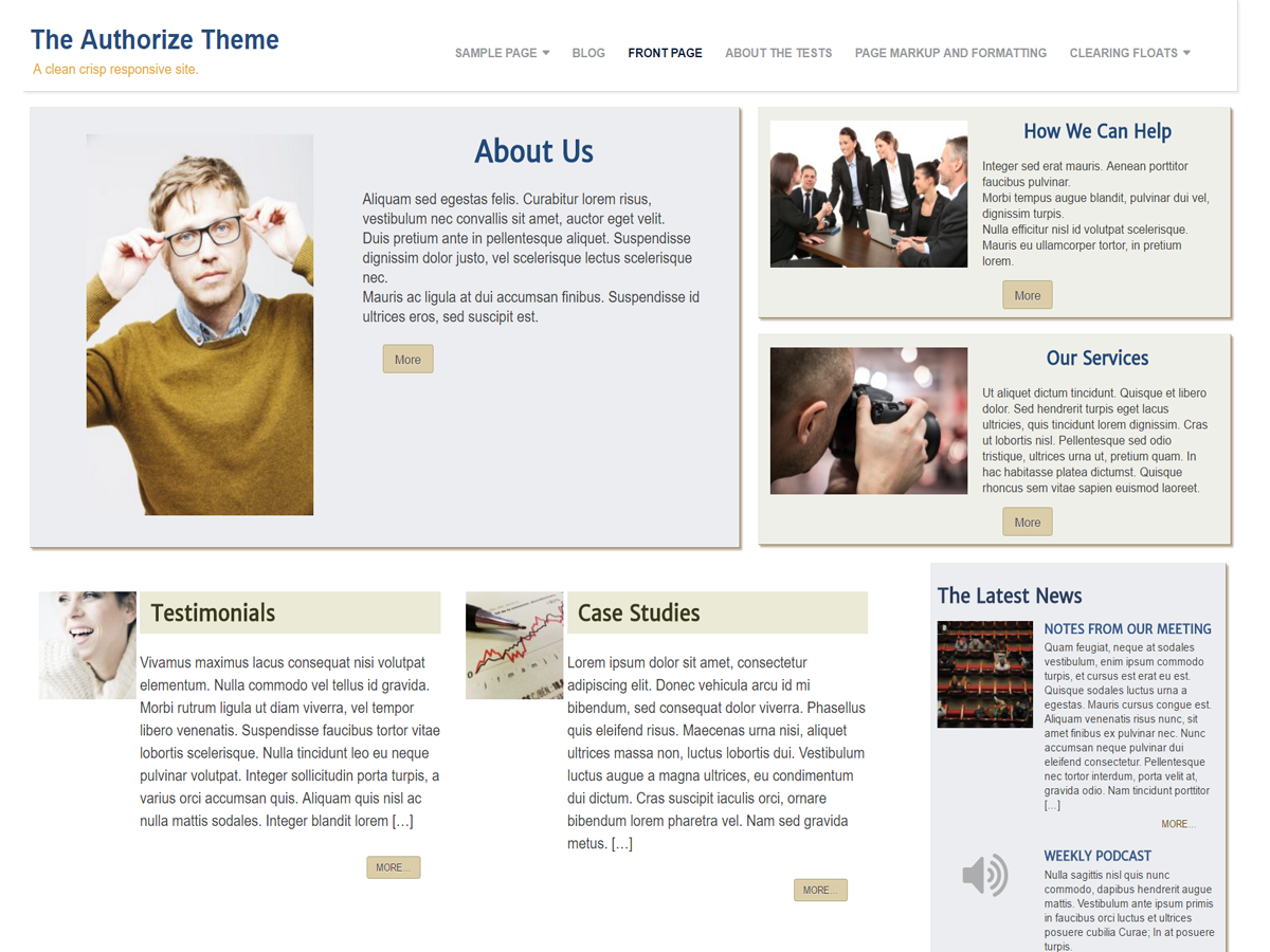 Authorize Preview Wordpress Theme - Rating, Reviews, Preview, Demo & Download