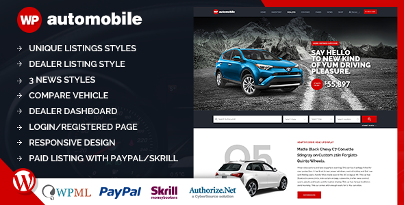 AutoMobile Preview Wordpress Theme - Rating, Reviews, Preview, Demo & Download