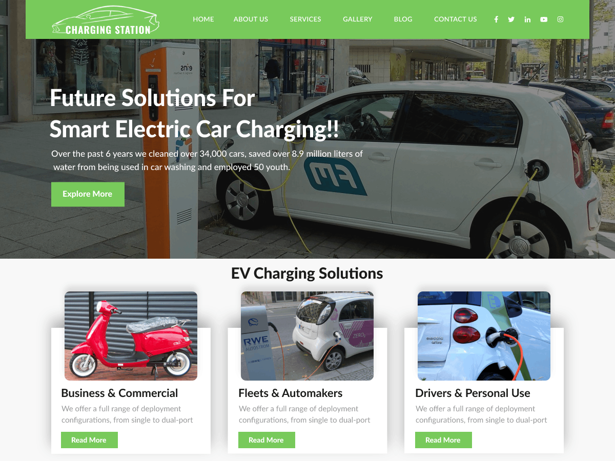 Automotive Charging Preview Wordpress Theme - Rating, Reviews, Preview, Demo & Download