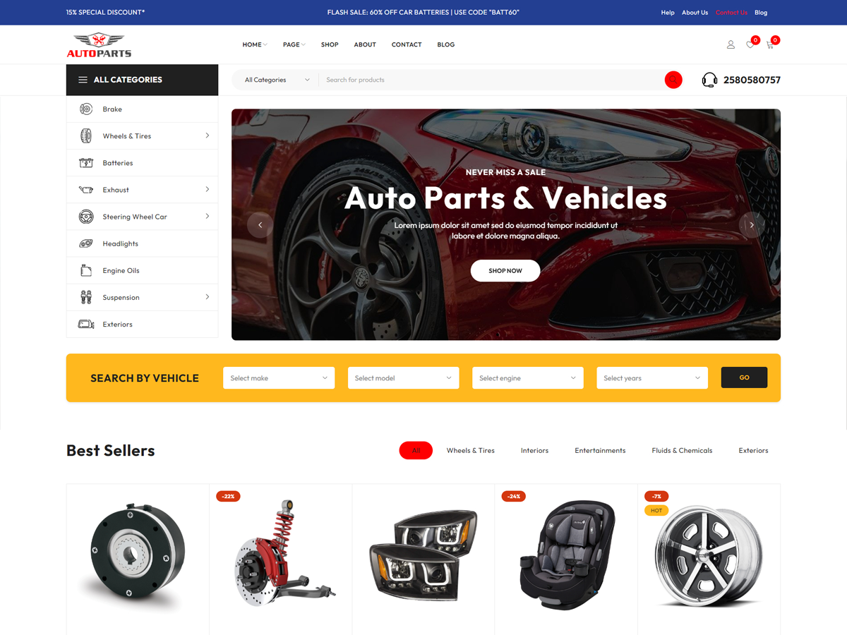 Automotive Store Preview Wordpress Theme - Rating, Reviews, Preview, Demo & Download