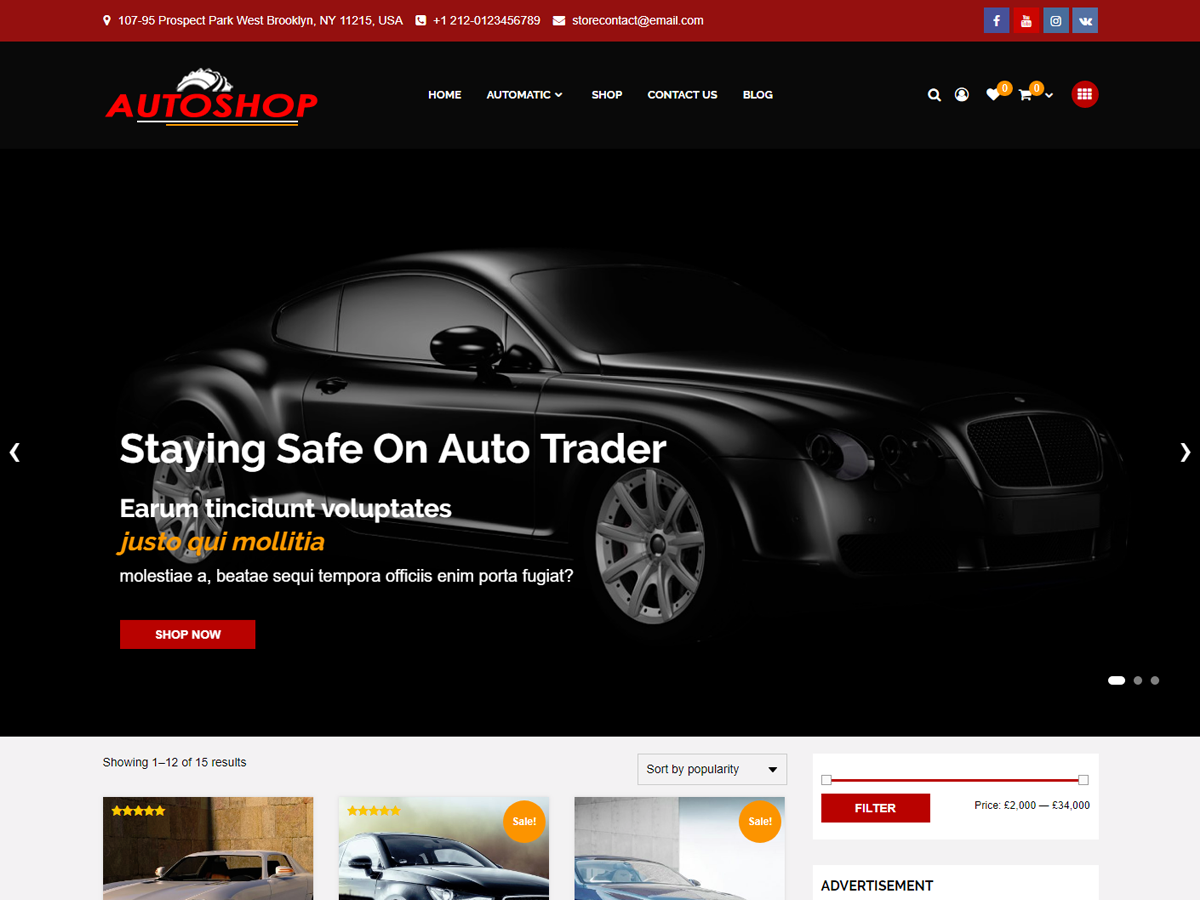 Autoshop Preview Wordpress Theme - Rating, Reviews, Preview, Demo & Download
