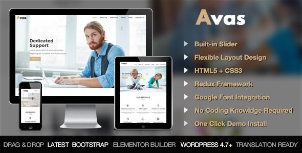 Avas Preview Wordpress Theme - Rating, Reviews, Preview, Demo & Download
