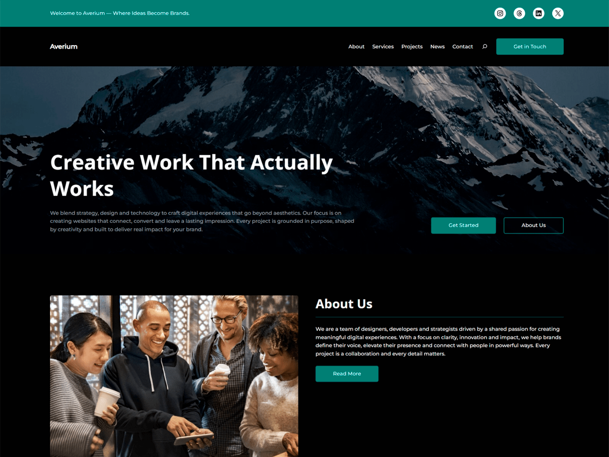 Averium Preview Wordpress Theme - Rating, Reviews, Preview, Demo & Download