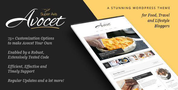 Avocet Preview Wordpress Theme - Rating, Reviews, Preview, Demo & Download