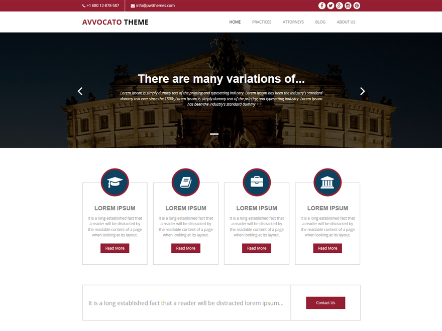 Avvocato Preview Wordpress Theme - Rating, Reviews, Preview, Demo & Download