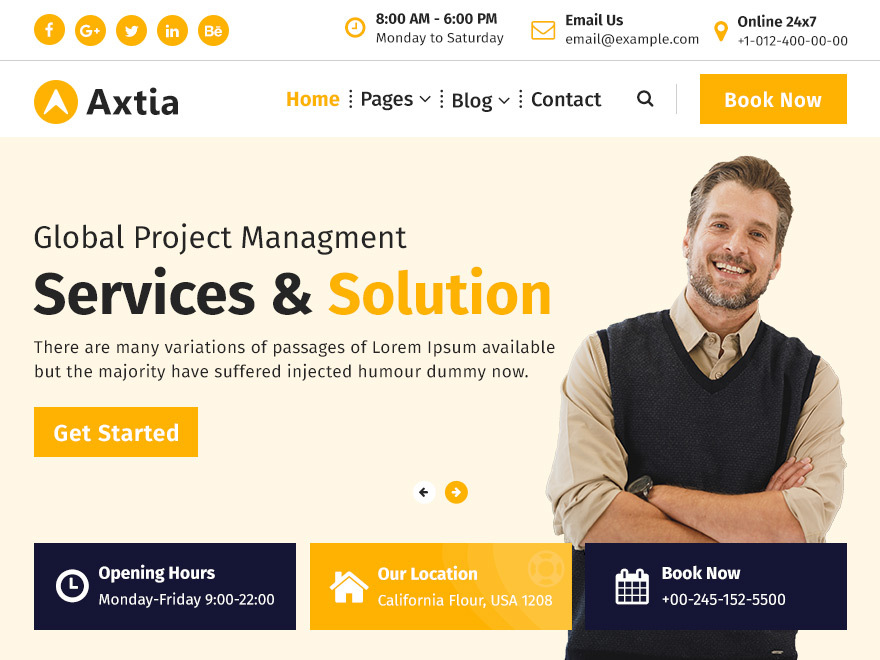 Axtia Preview Wordpress Theme - Rating, Reviews, Preview, Demo & Download