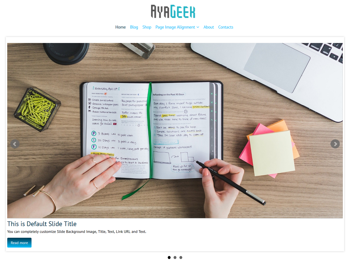 AyaGeek Preview Wordpress Theme - Rating, Reviews, Preview, Demo & Download
