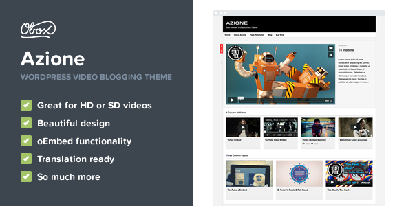Azione Preview Wordpress Theme - Rating, Reviews, Preview, Demo & Download