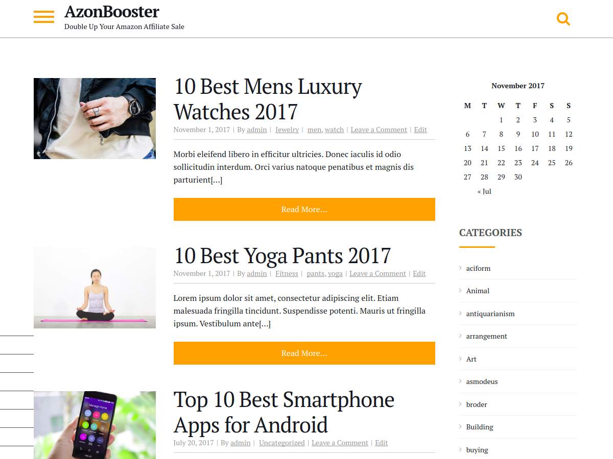 AzonBooster Preview Wordpress Theme - Rating, Reviews, Preview, Demo & Download